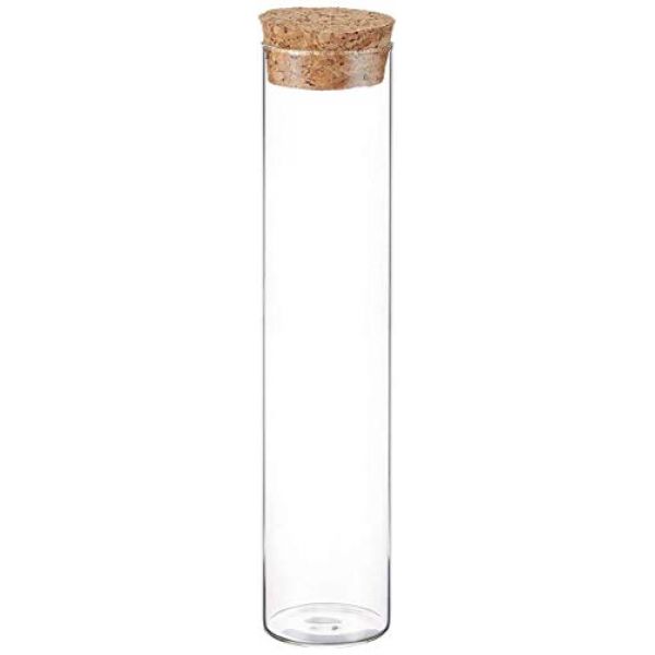 48 Reagenzgläser mit Korken und geradem Boden