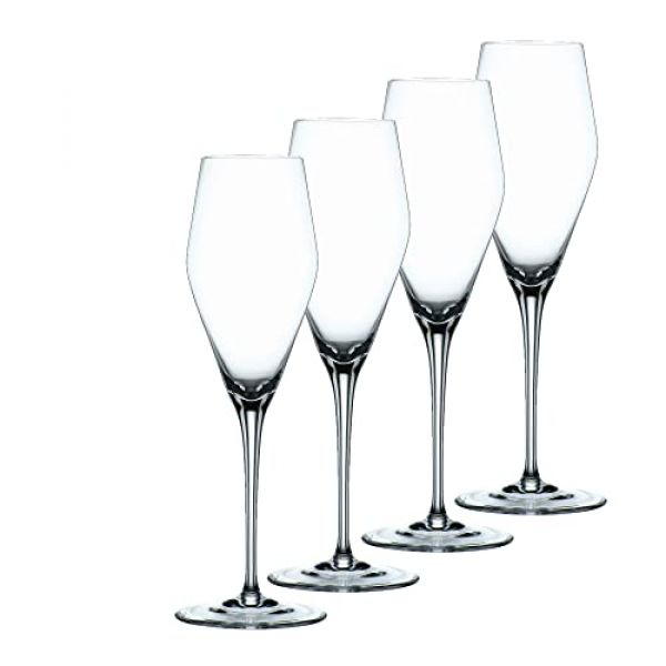 4-teiliges Champagnerglas-Set aus Kristallglas von Spiegelau & Nachtmann