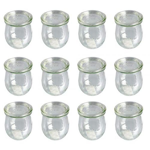 12 Marmeladengläser von Weck in Mini-Tulpenform