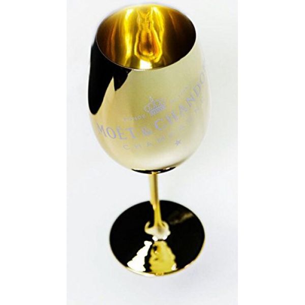 Moet & Chandon Imperial Champagner Echtglas in Gold