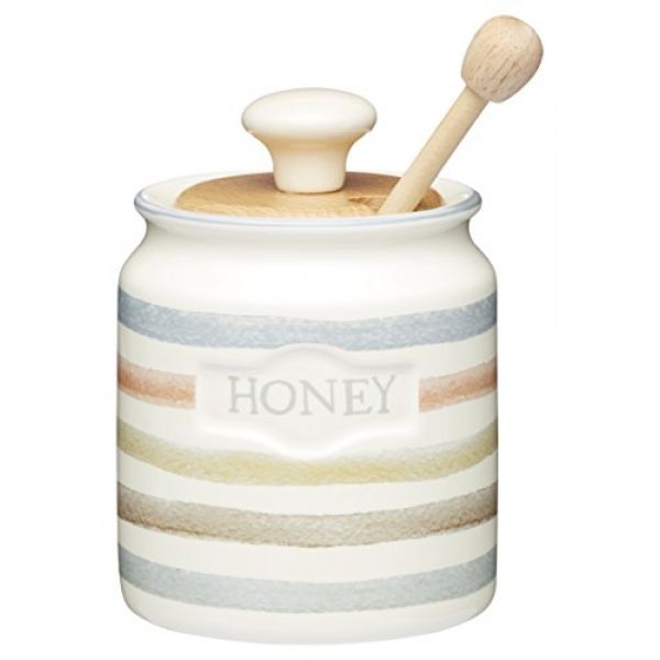Keramik-Honigtopf mit Holzlöffel von KitchenCraft