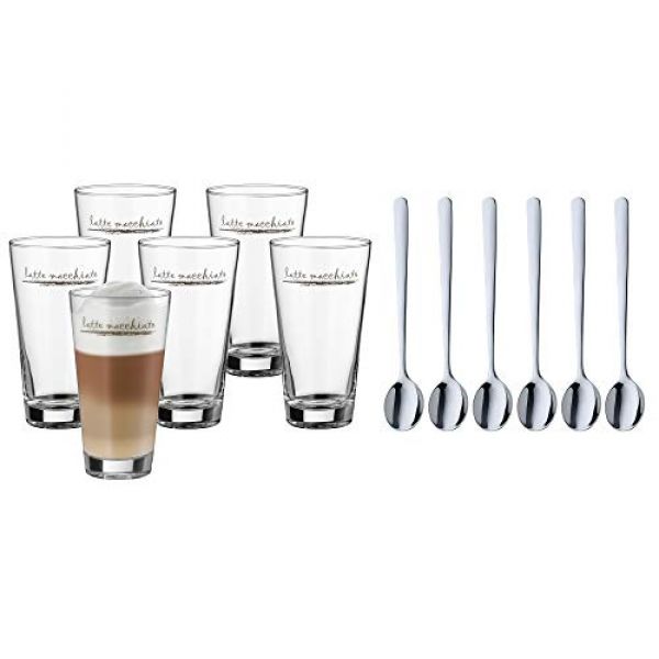 6 WMF Clever&More Latte Macchiato Gläser mit Löffeln