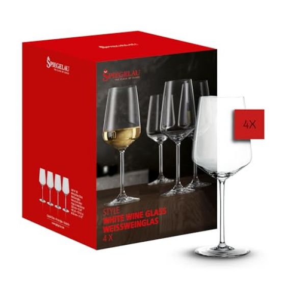 4-teiliges Spiegelau & Nachtmann Weißweinglas-Set aus Kristallglas