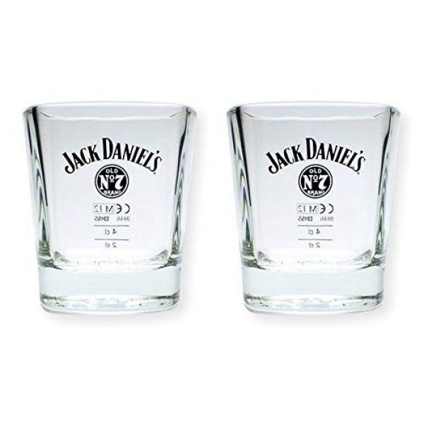 2 Stück Jack Daniels Whisky Tumbler - original Gläser 2 cl/4 cl Set