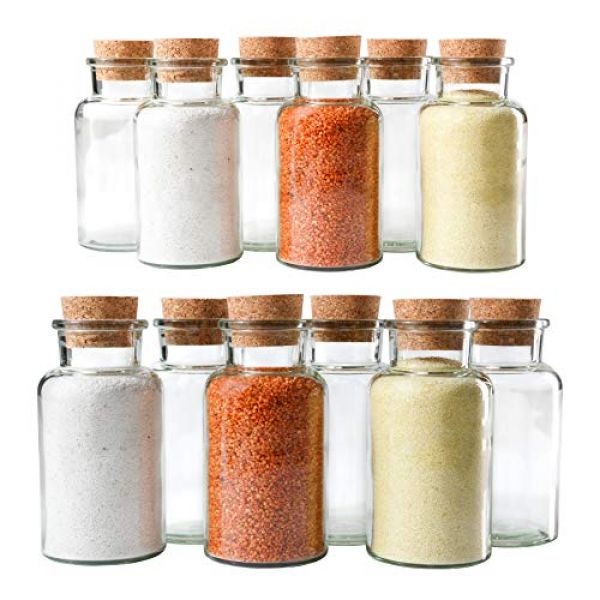 12 Vorratsdosen von MamboCat mit Korkverschluss