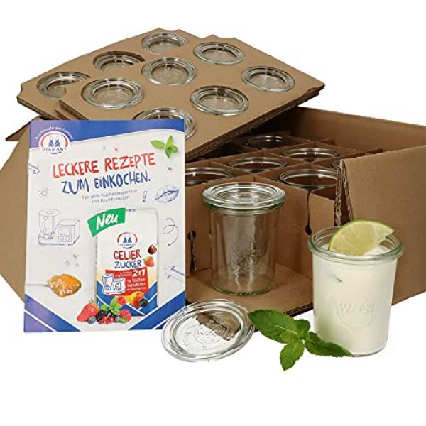 12er Set ofenfeste Dessertgläser von MamboCat mit gratis Rezeptheft