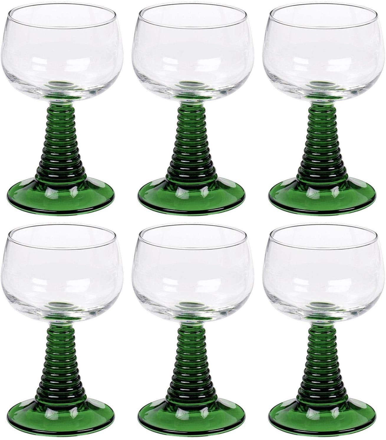 7 Römer Weingläser Kristallgläser Römerglas in 7 Farben 